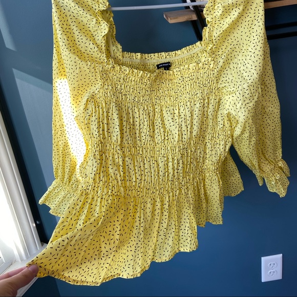 NWT Who What Wear Ruched Top- Size L - Picture 2 of 5